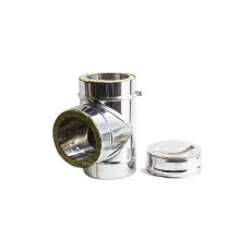 Diâmetro: 80-130 MM Tê Inox Parede Dupla Diâmetro: 80-130 MM Tê Inox Parede Dupla