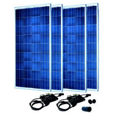 Kit de Painéis Solares Fotovoltaico 1000W - Monofásico