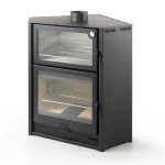 Salamandra a Lenha Arce de Canto com Forno -  Hergom