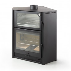 Salamandra a Lenha Arce de Canto com Forno -  Hergom Salamandra a Lenha Arce de Canto com Forno -  Hergom