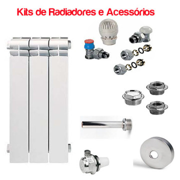 Kit 60 Elementos de Radiador e 8 Pontos de Radiadores