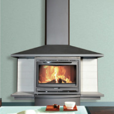 Salamandra a Lenha Formentera, base 16Kw- HERGON