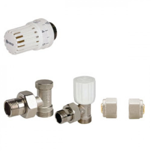 Kit Termostático Válvulas Completo para Radiador - Arco Kit Termostático Válvulas Completo para Radiador - Arco
